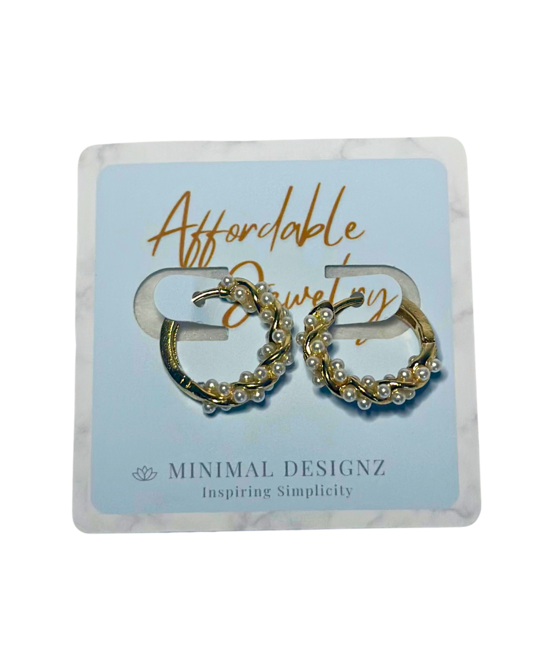 Pearl Hoop Earrings