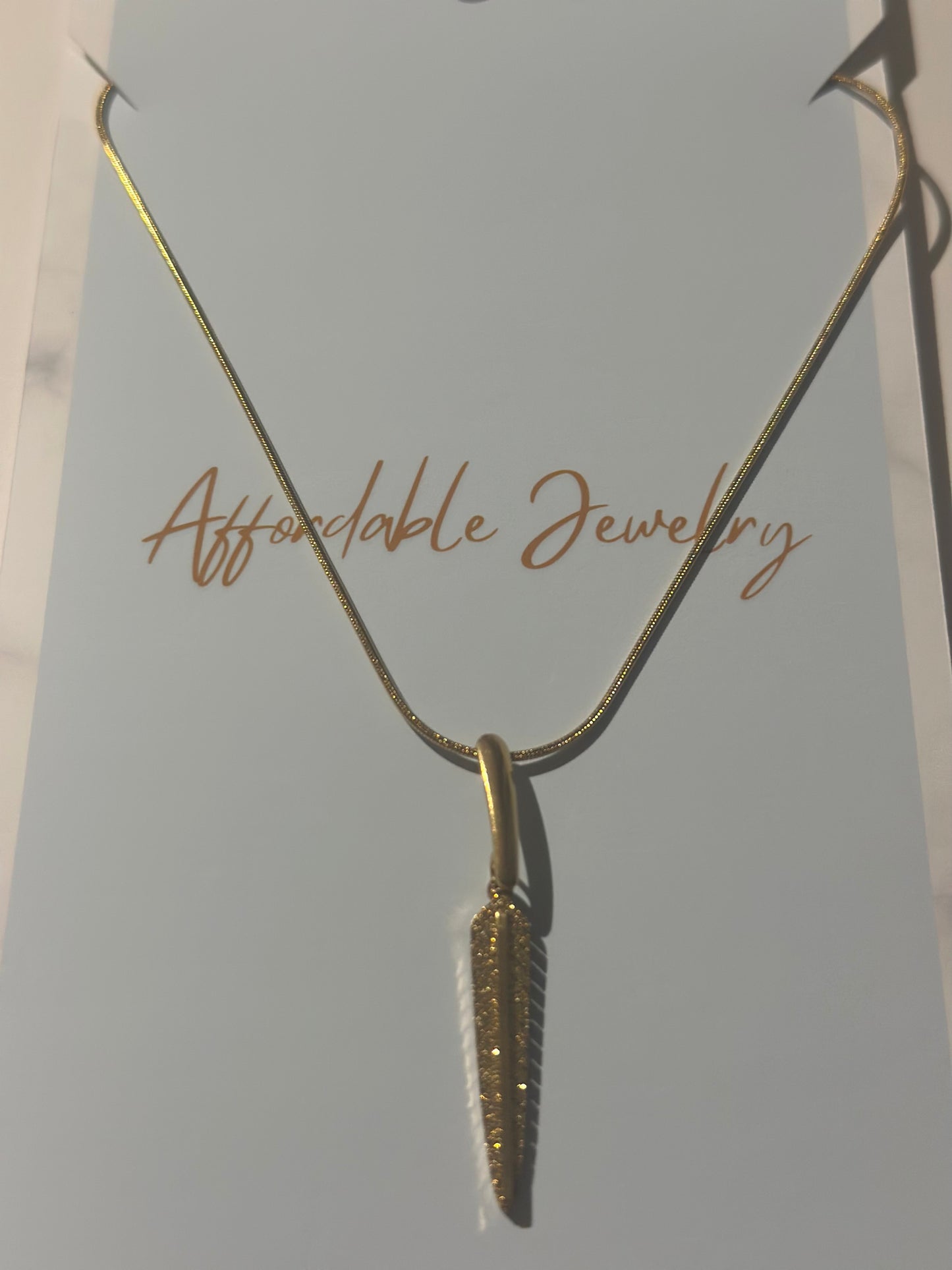Feather necklace