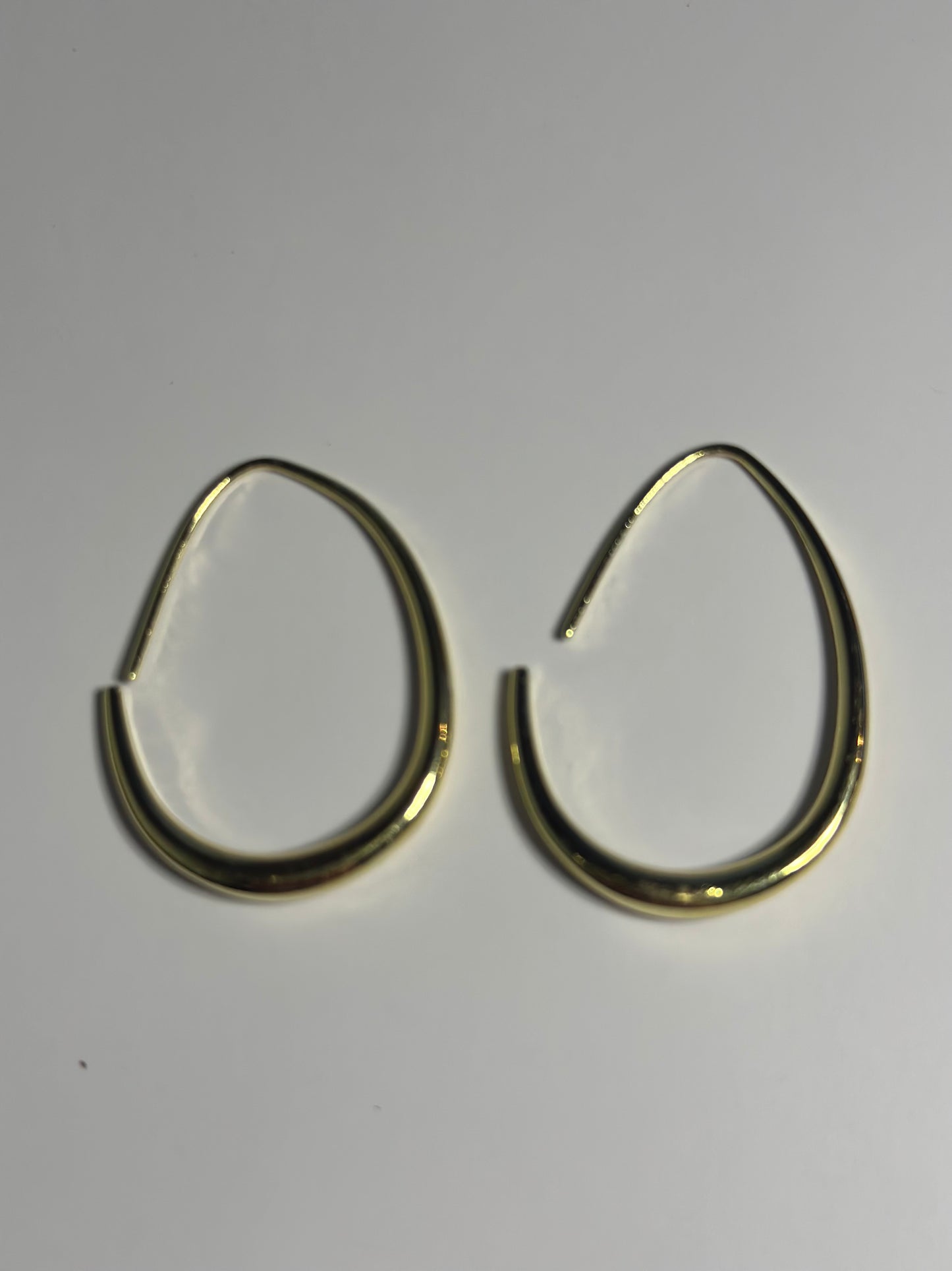 Open Gold Hoop Earrings