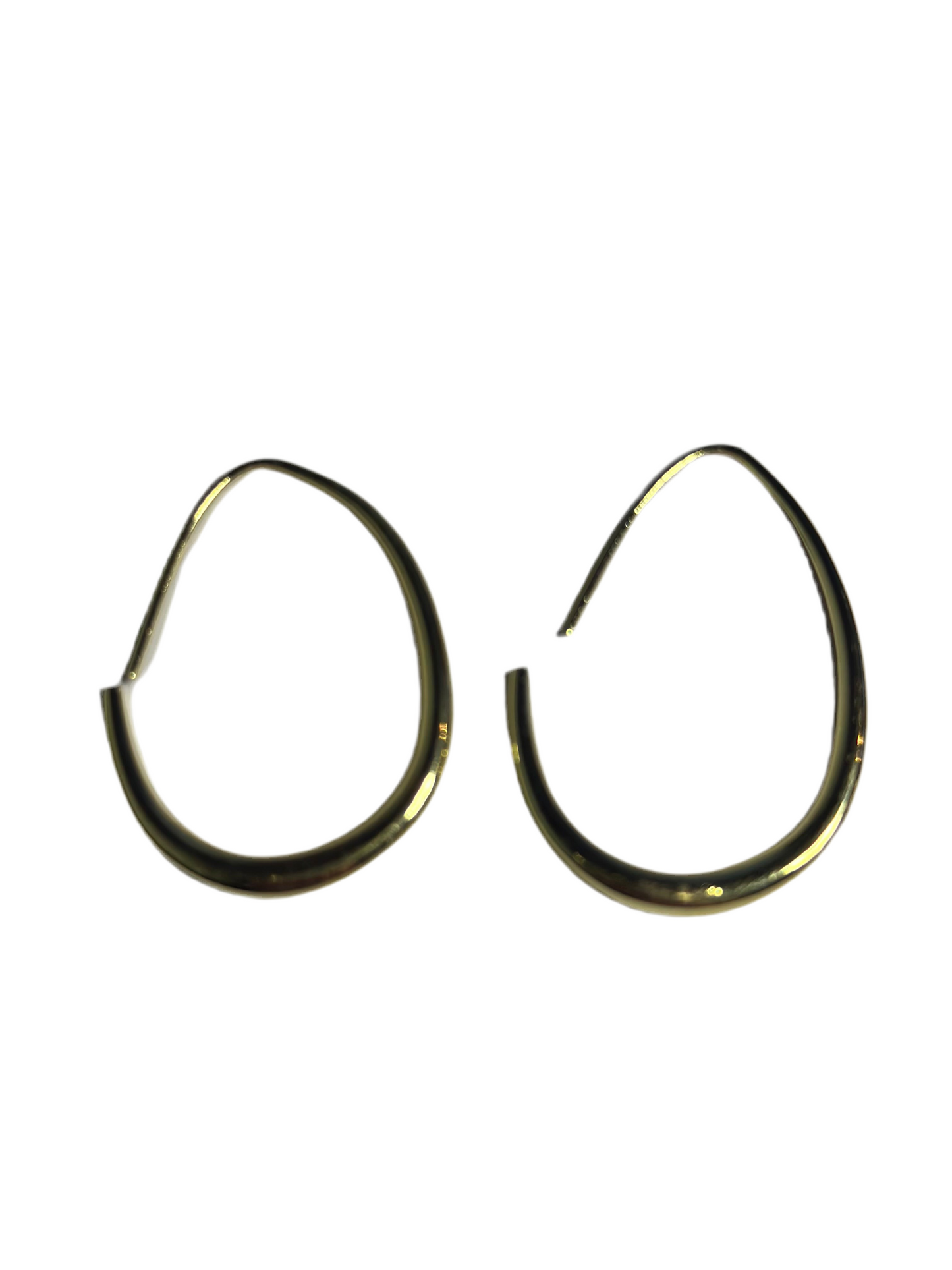 Open Gold Hoop Earrings