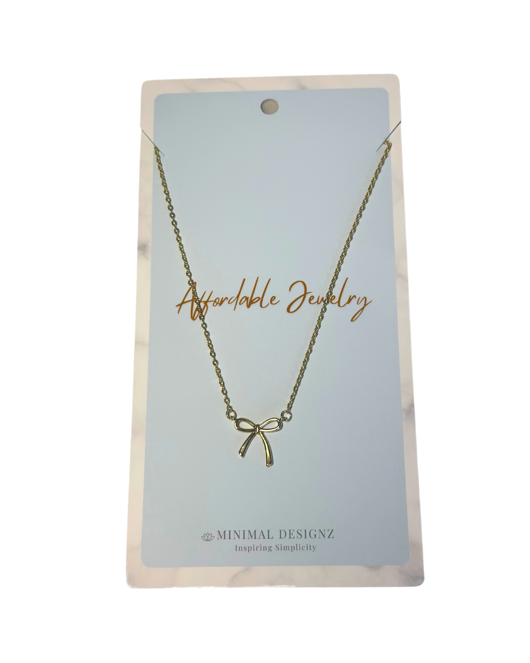 Bow necklace