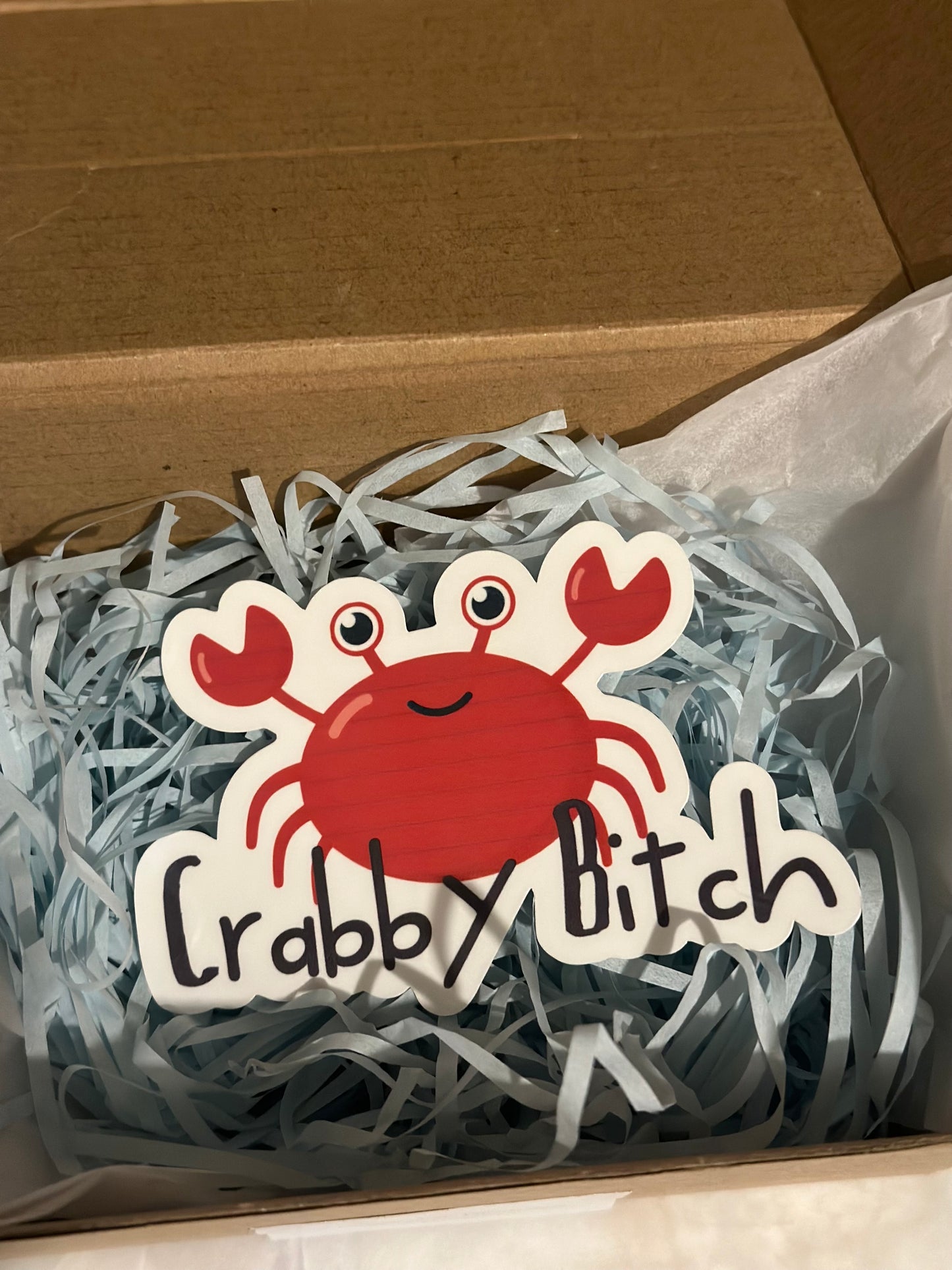 Crabby Bitch Waterproof Sticker