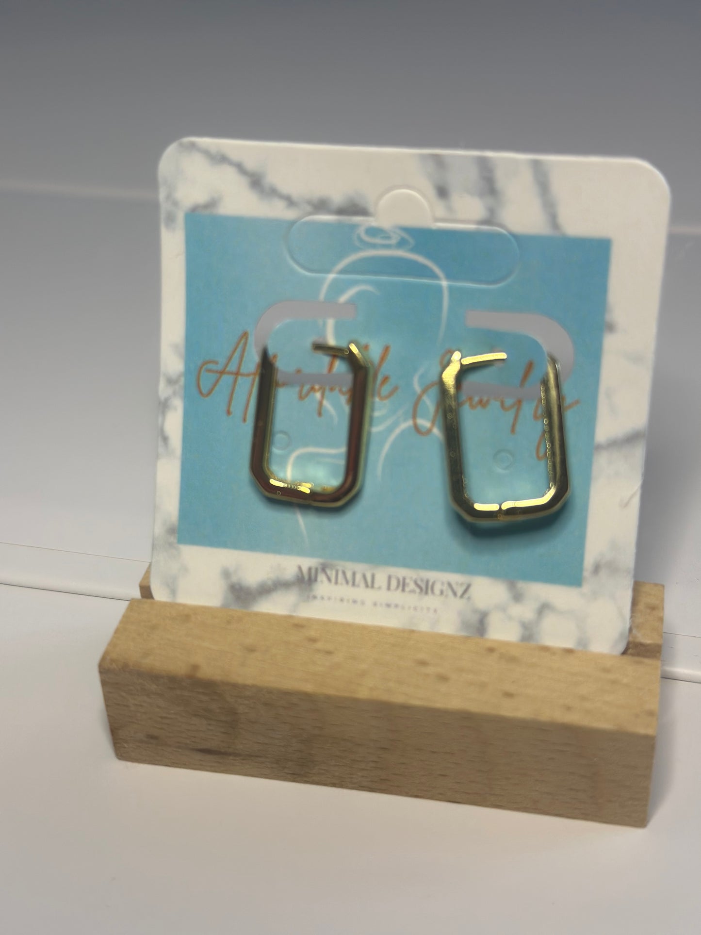 Square hoop earring