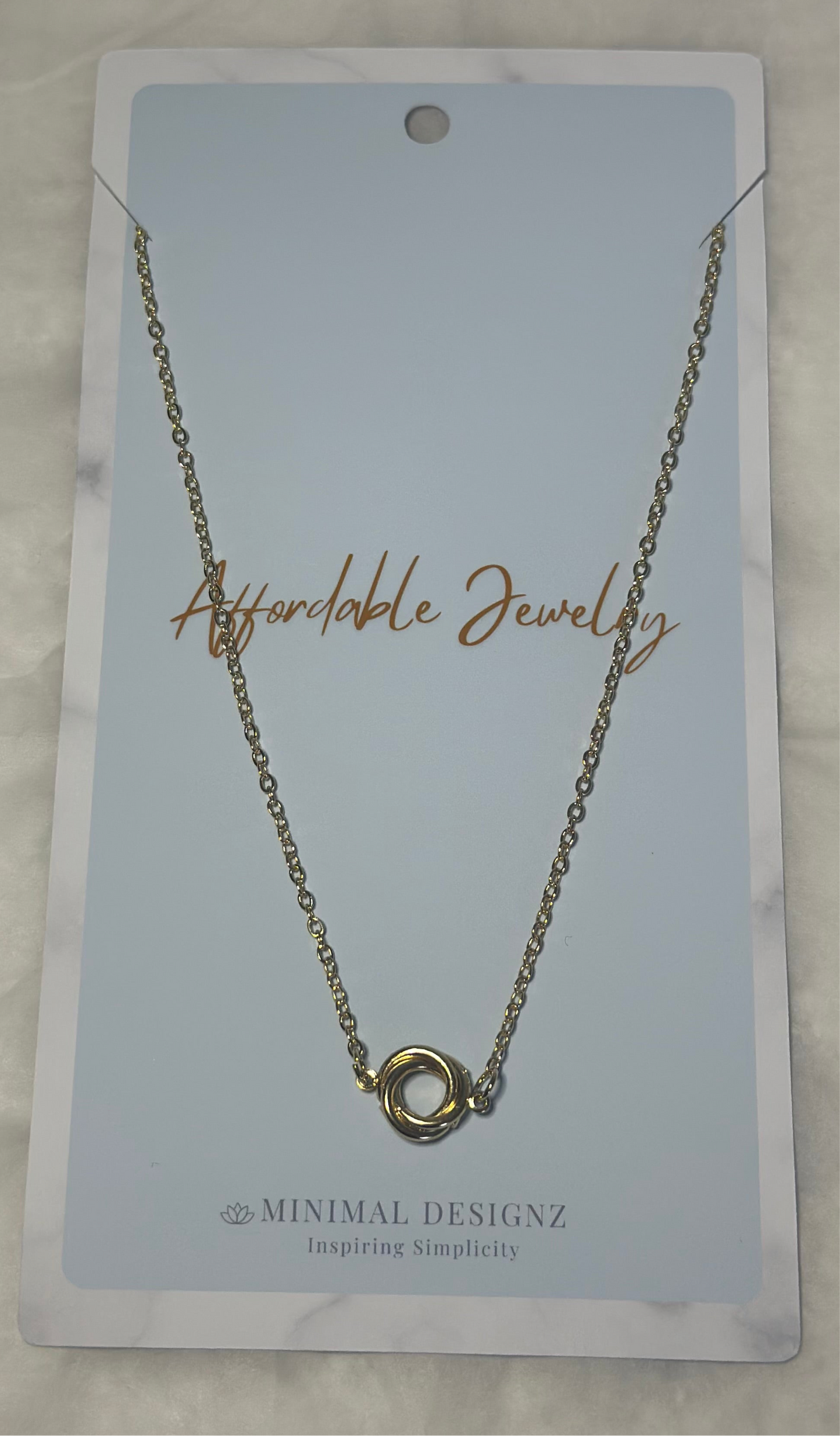 Twisted knot necklace