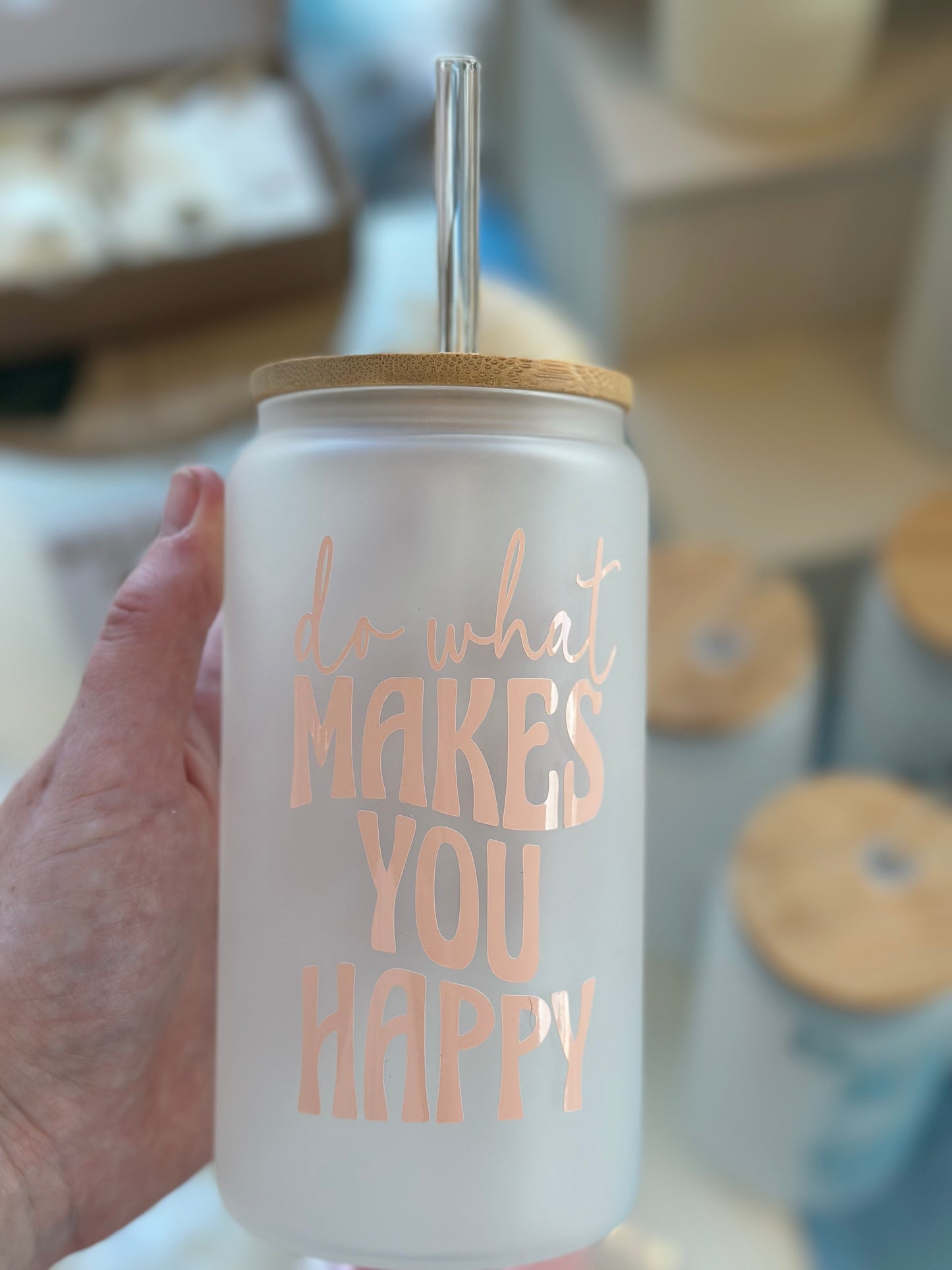 Do what makes you happy Libby glass