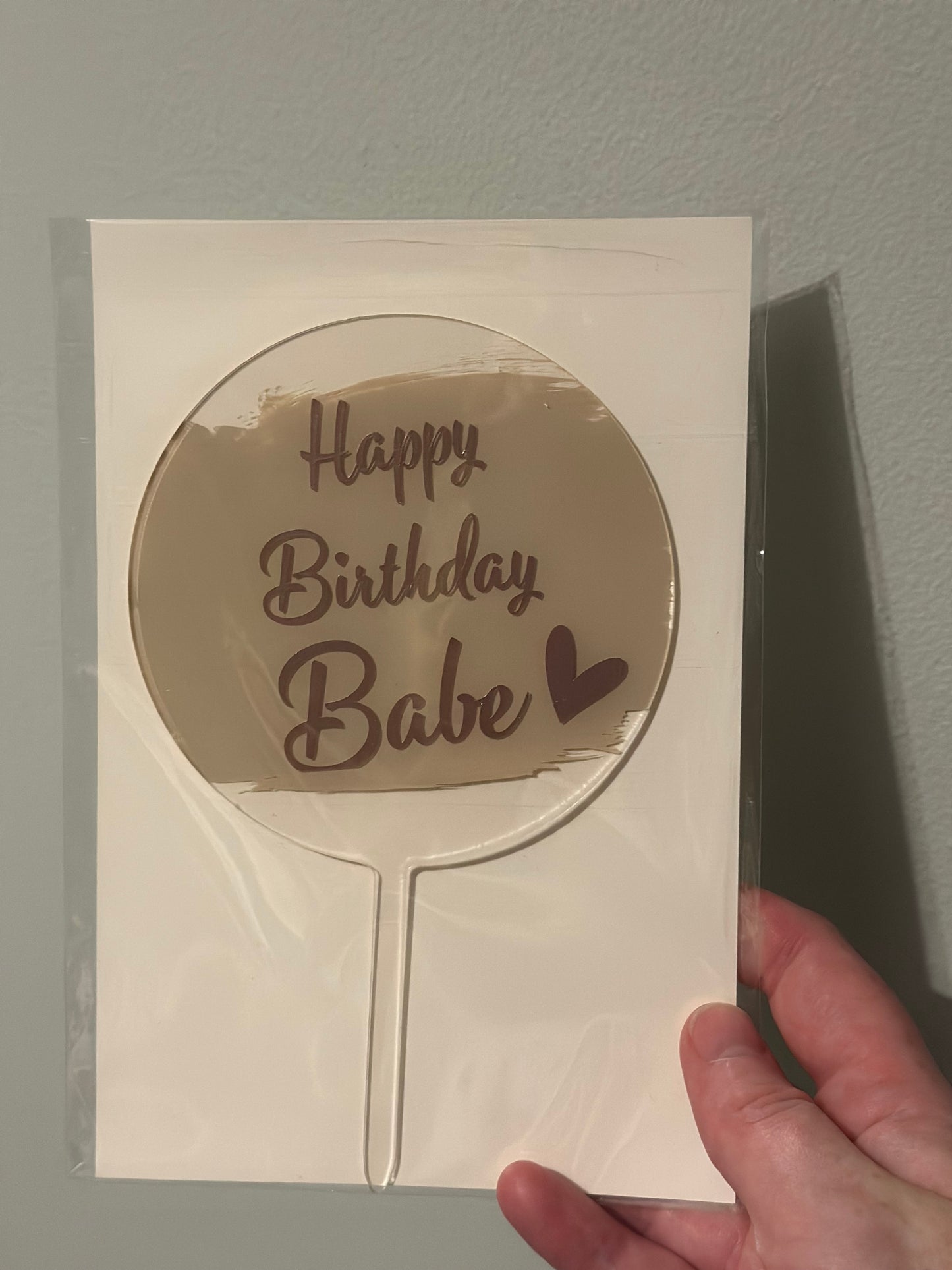 Birthday Babe Cake topper