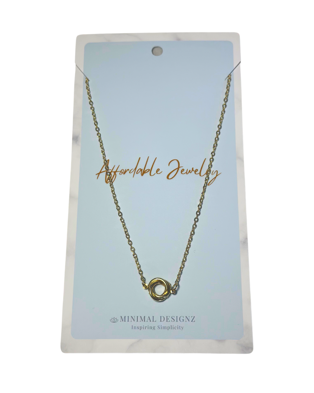Twisted knot necklace