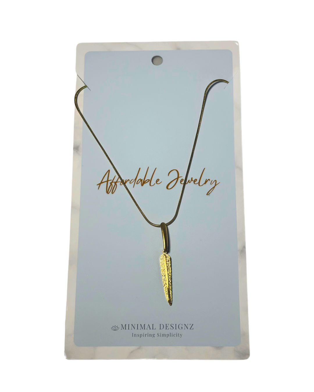 Feather necklace