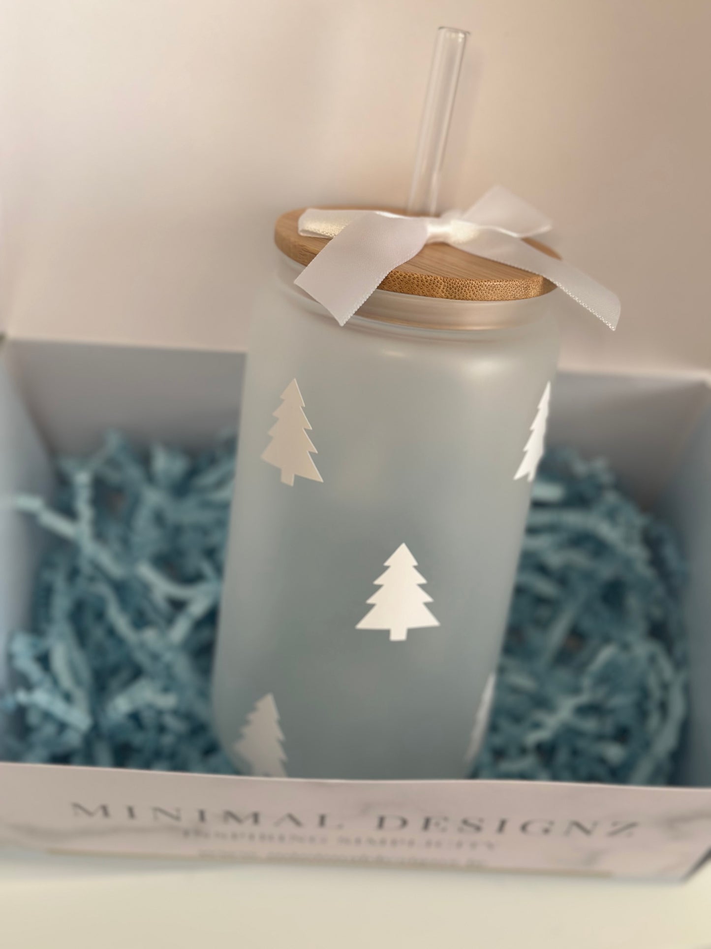 Christmas tree Iced Coffee Glass