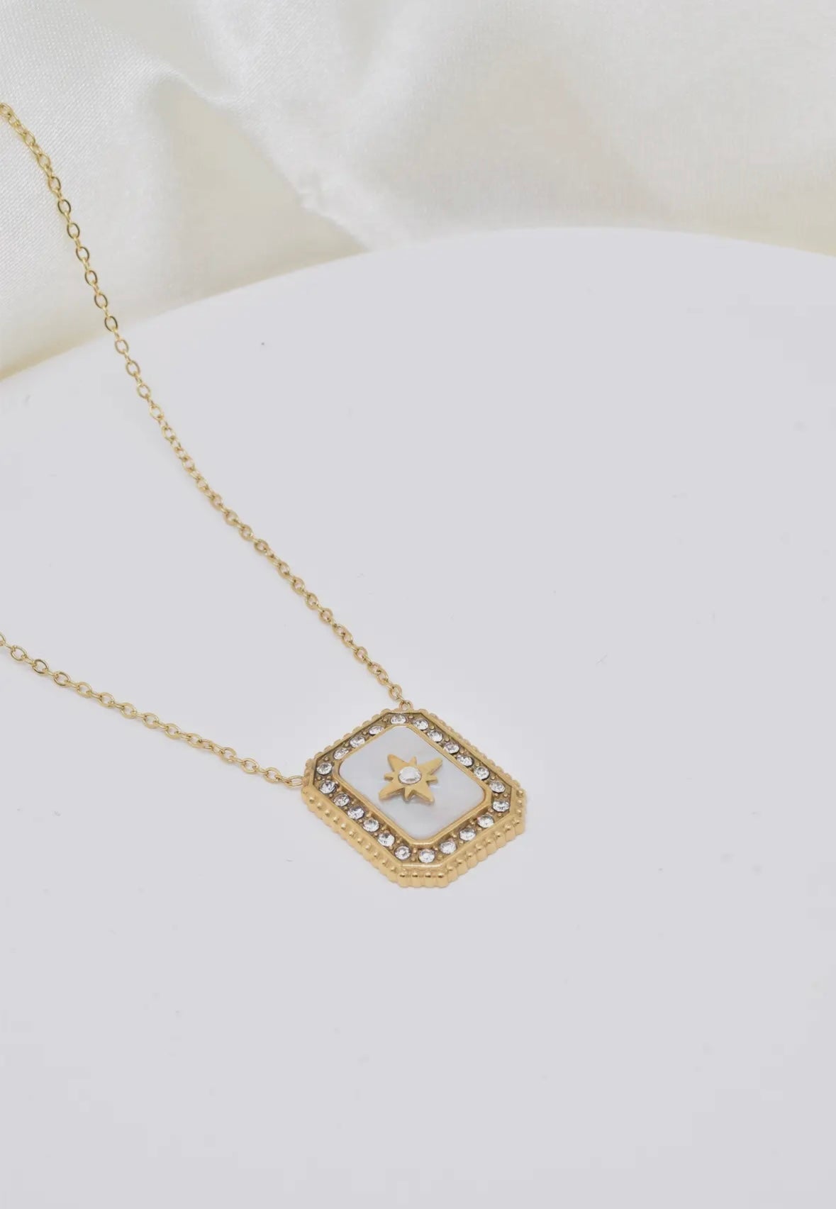 Square medalion Necklace
