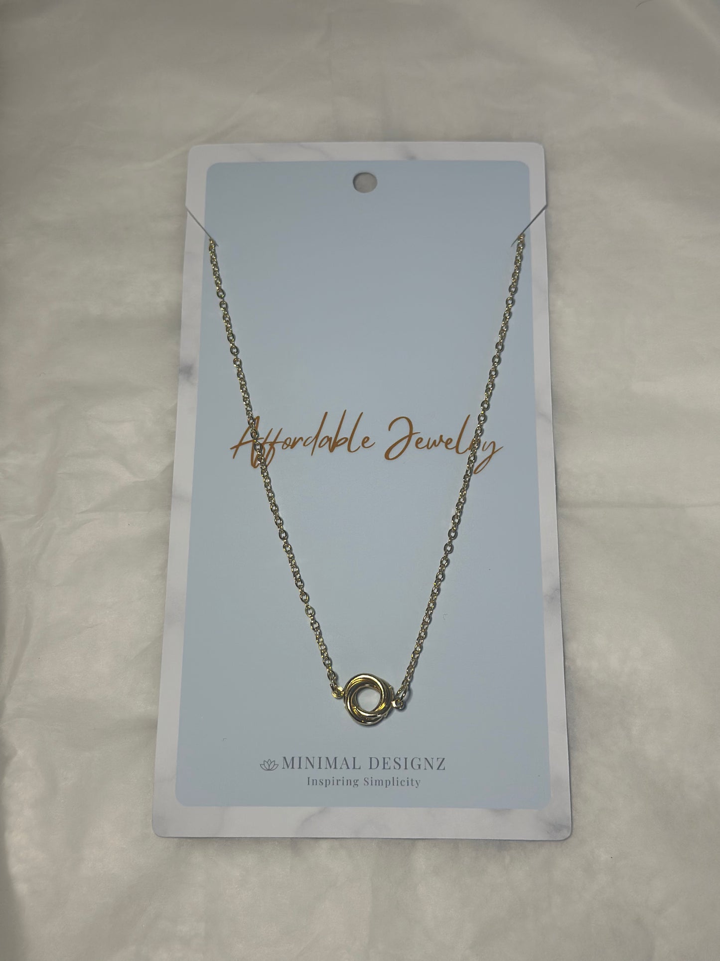 Twisted knot necklace