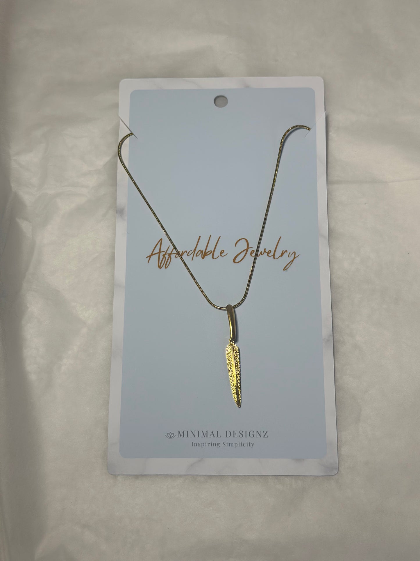 Feather necklace