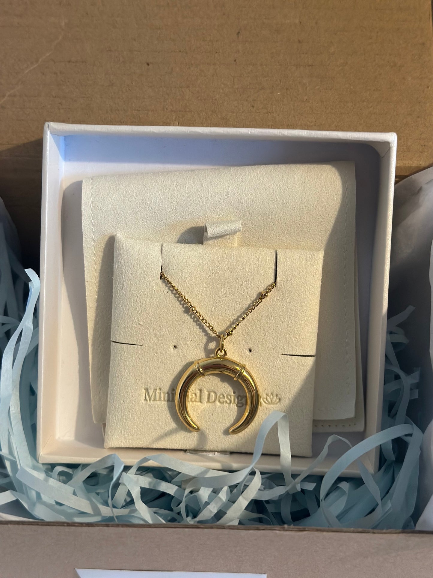 Half Moon 18k Necklace