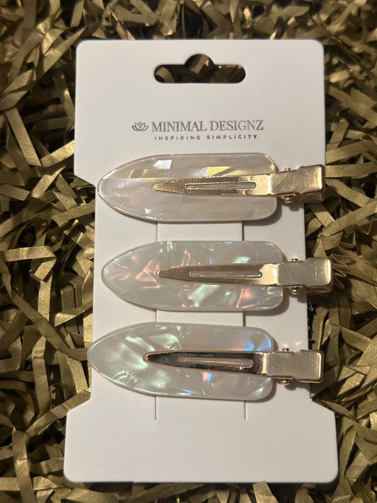Neutral Anti Crease hair clips