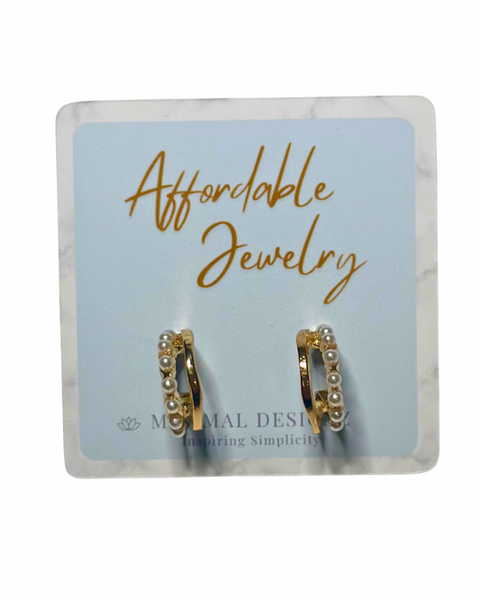 Pearl cuff earring