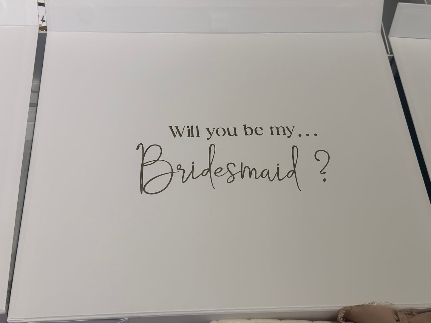 Bridesmaid proposal box