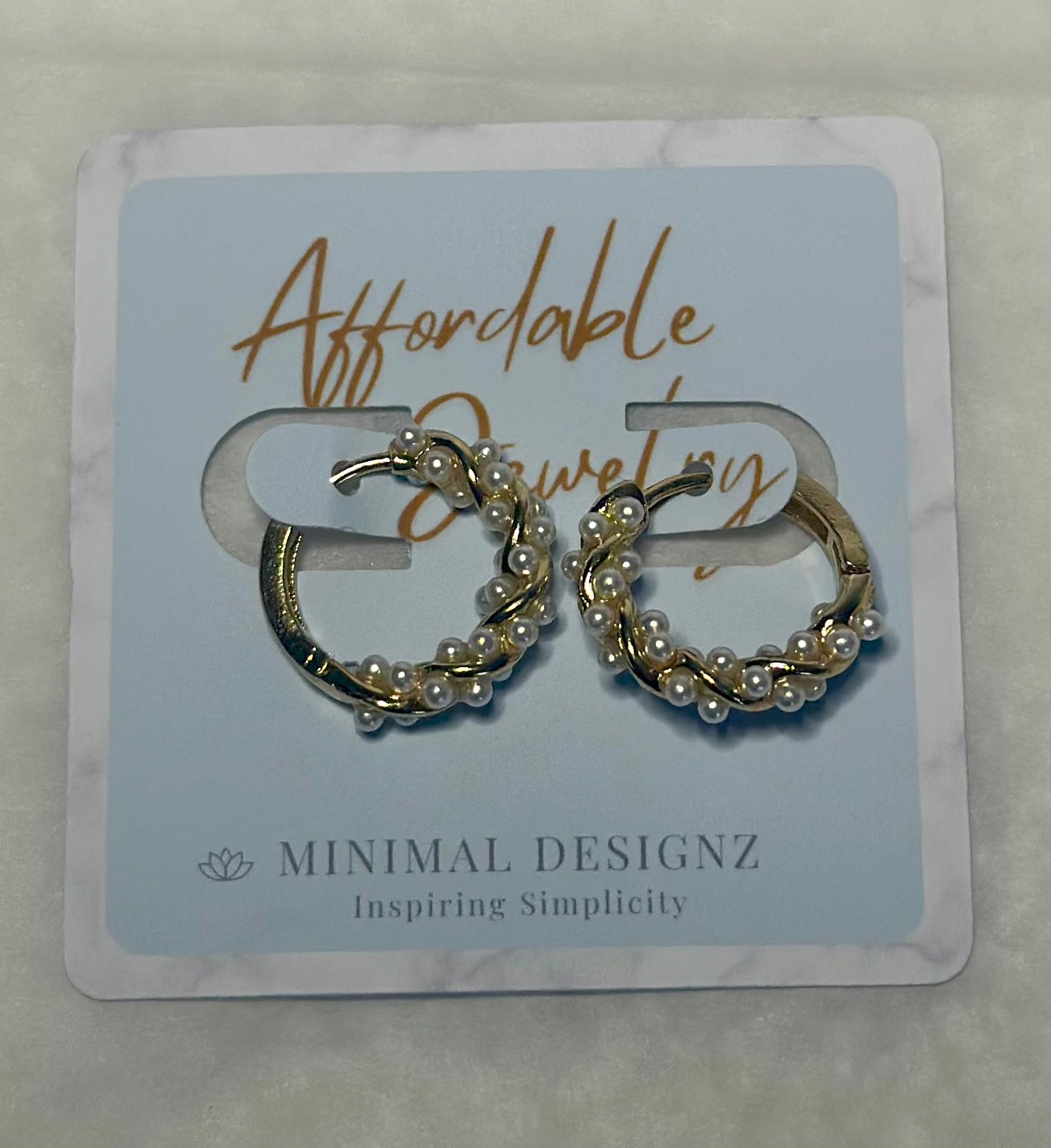 Pearl Hoop Earrings
