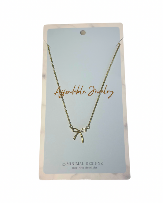 Bow necklace