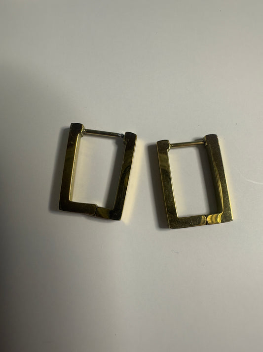 Rectangle Hoop Earrings