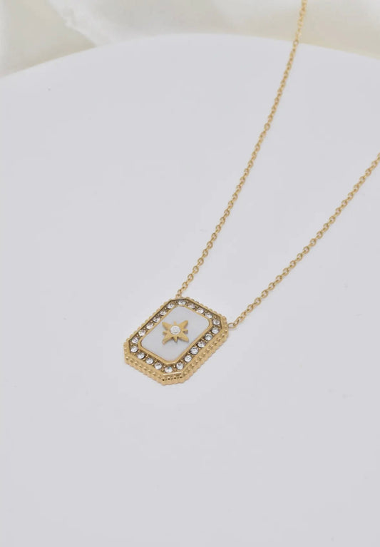 Square medalion Necklace