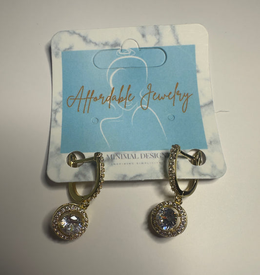 Crystal Halo Earrings