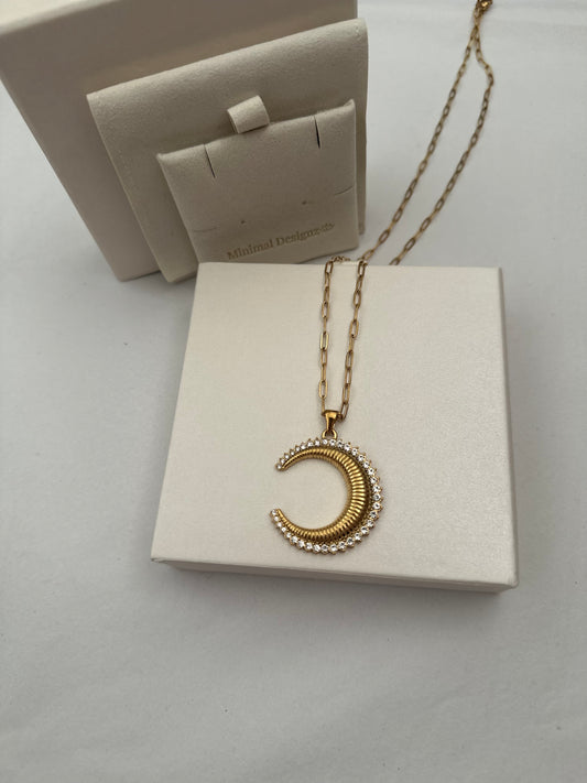 Cresent Moon Celestial necklace