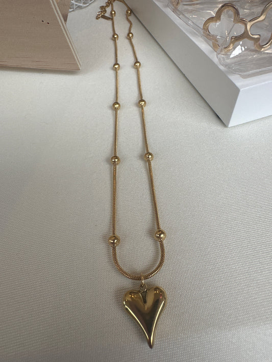 Heart Beaded Necklace