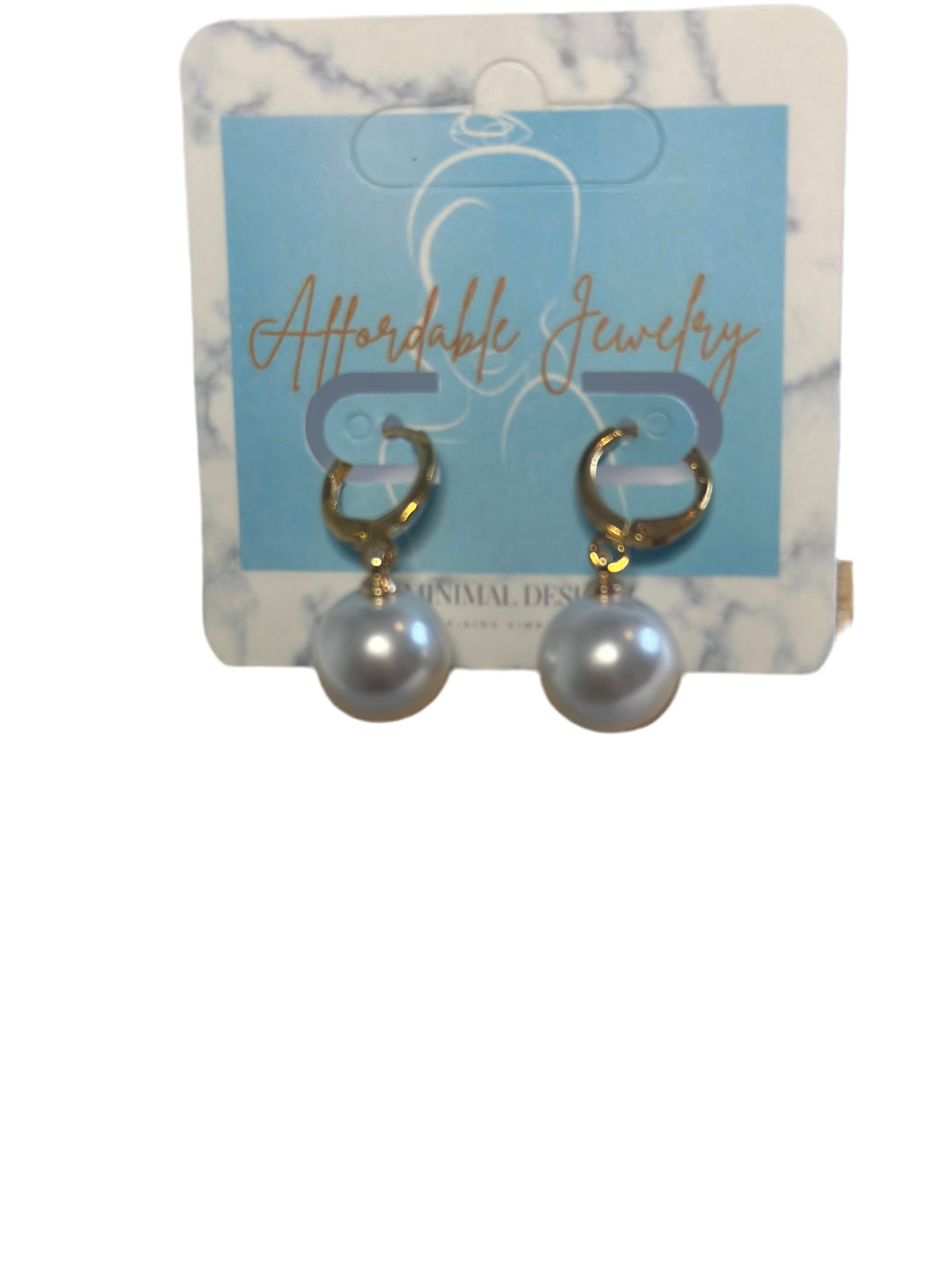 Round pear earring