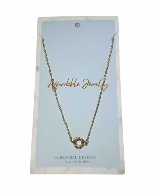 Twisted knot necklace