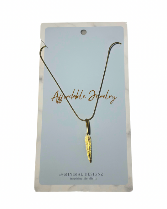 Feather necklace
