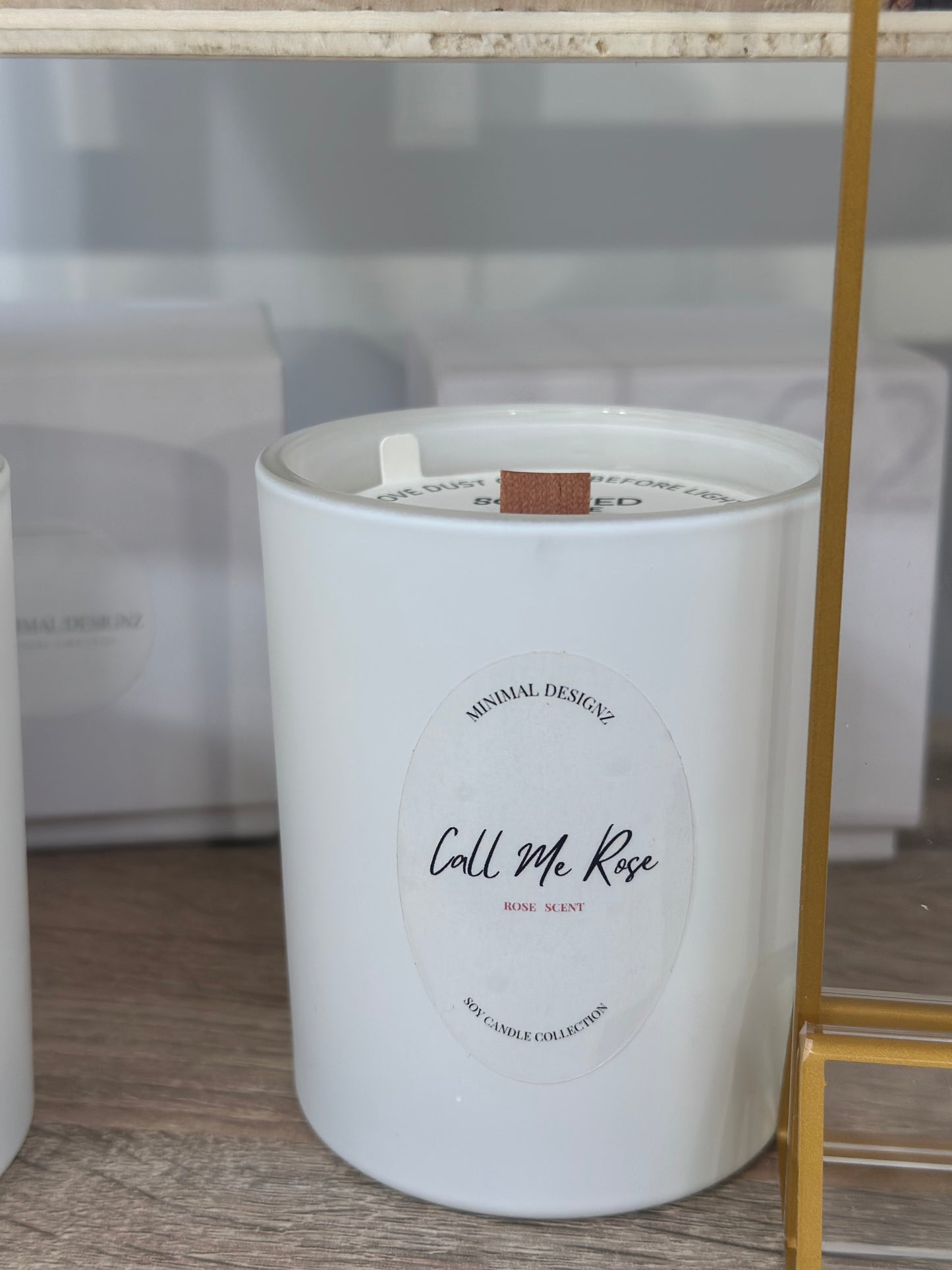 Call me Rose white Jar candle