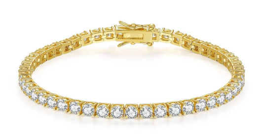 Classic Minimal Tennis Bracelet 3mm— Everyday Luxury