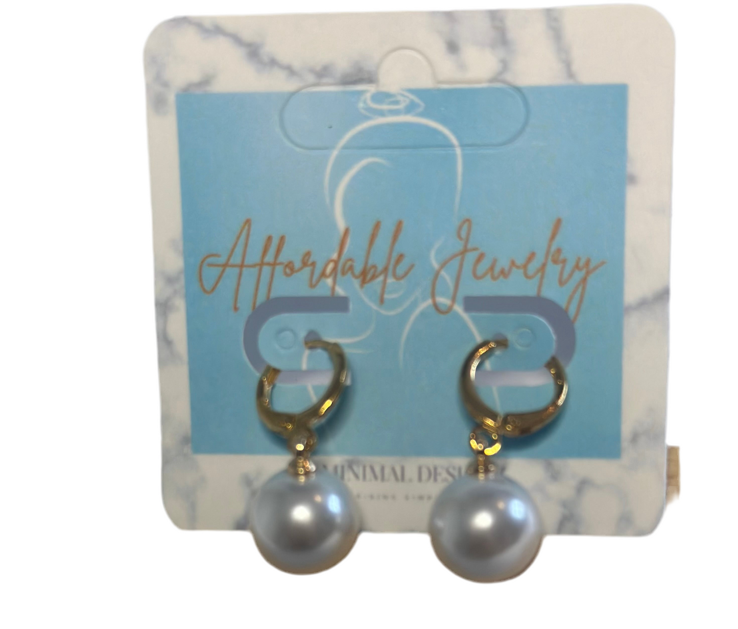 Round pear earring