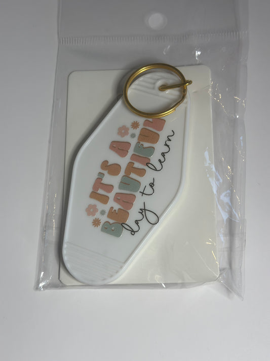 Motel keychain