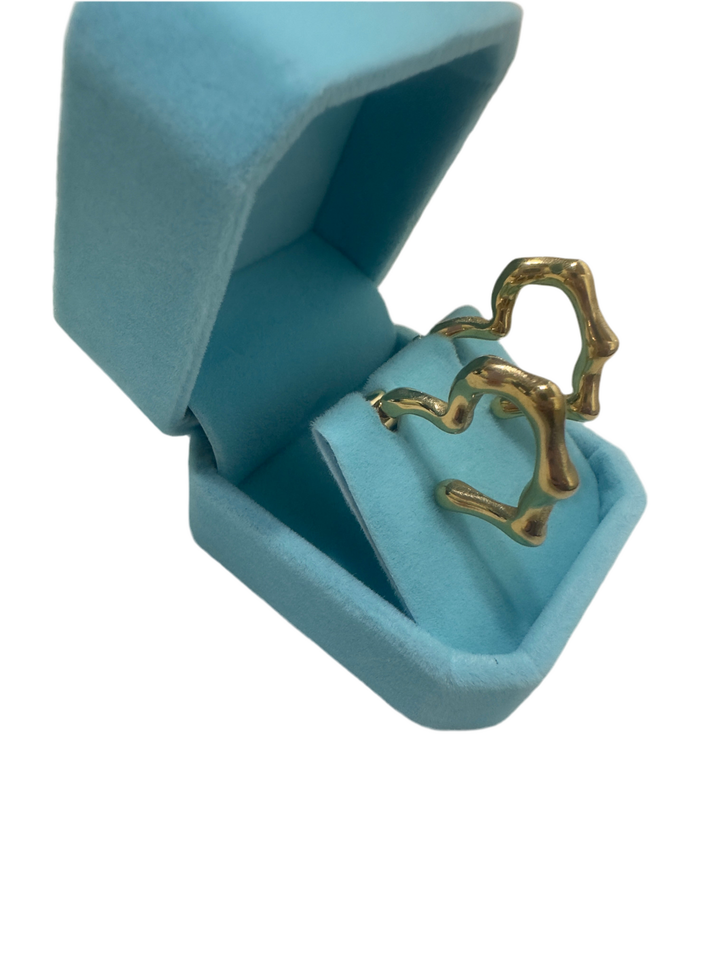 Hammered Heart Earring
