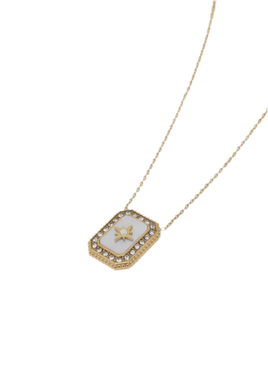 Square medalion Necklace