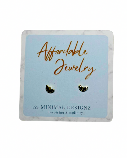 Golden Wing Stud Earrings